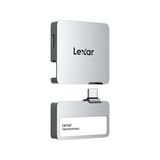 Lexar Professional Go Taşınabilir Ssd, Hub 2tb Ile, Ultra Kompakt, Apple Prores'i Destekler, 1050 Mb/s'ye Kadar Okuma ve 1000 Mb/s'ye Kadar Yazma, USB 3.2 Gen 2, IP65, iPhone 15/16 Için, Gümüş