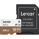 Lexar Uhs-1 C10 U3 V30 A1 4K (100MB/s) 64 GB 667x Micro SD Hafıza Kartı