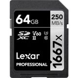 Lexar UHS-II SDXC 1667x 64 gb Professional Hafıza Kartı