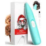 lexflext Köpek Bakım Makası, Çıkarılabilir Seramik Bıçaklı Köpek Pençesi Düzeltici, Evcil Hayvanın Saçlarının Küçük Alanlarını Kesmek için, Kedi Gözleri için Düşük Gürültülü Pati Bakım Tıraş Makinesi
