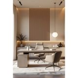 Lexi Iskandinav Duvar Çıtası (5 Adet) (8 Renk 10 Ölçü) Boyanabilir Çocuk Odası Dekorasyonu Duvar Paneli - 6 x 100 Cm - Ceviz
