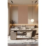 Lexi Iskandinav Duvar Çıtası (5 Adet) (8 Renk 10 Ölçü) Boyanabilir Çocuk Odası Dekorasyonu Duvar Paneli - 8 x 100 Cm - Ahşap - Bej