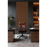 Lexi Iskandinav Duvar Çıtası (5 Adet) (8 Renk 10 Ölçü) Boyanabilir Çocuk Odası Dekorasyonu Duvar Paneli - 8 x 100 Cm - Ceviz