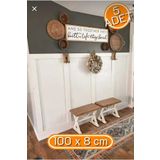 lexi Lx Iskandinav Duvar Çıtası 100 Cm X 8 Cm (5 ADET) Çocuk Odası Dekorasyonu Boyanabilir Duvar Çıtası