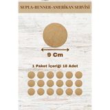 lexi Supla Amerikan Servis Runner MDF 3 mm Kalınlık 50 Ölçü Seçeneği (1-50 Cm)