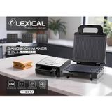 Lexical LSM-2534 3'Ü 1 Arada IZGARA, TOST, WAFFLE ve KURABİYE MAKİNESİ Yapışmaz Plakalı 1400 W