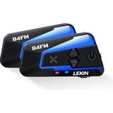 Lexın B4FM Bluetooth Motosiklet Intercom | 2000 M Menzil – 10 Sürücü Desteği – Müzik Paylaşımı – Gürültü Engelleme – Su Geçirmez (Çift Paket)