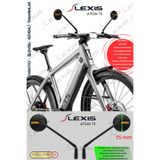 LEXİS Atom 75 Bisiklet/Elektrikli Scooter /Gidon üstü Aynası Ultra Optik Görüntü Geniş Bombeli Açı /E-Bike/Atv/Motosiklet Aynası