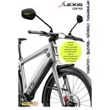 LEXİS Clip 103 Bisiklet-Elektrikli Scooter-Gidon üstü Aynası Ultra Optik Görüntü Geniş Bombeli Açı-E-Bike/Atv/Motosiklet Aynası-dikiz ayna