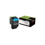 Lexmark 80C8HC0 (808HC) Mavi Cyan Orjinal Toner Yüksek Kapasite CX410 / CX510