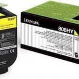 Lexmark 80C8HY0 (808HY) Sarı Yellow Orjinal Toner Yüksek Kapasite CX410 / CX510