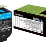 Lexmark 80C8XC0 (808XC) Mavi Cyan Orjinal Toner CX510