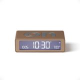 Lexon Flip Mini dijital çalar saat, Ayarlanabilir Parlaklığa sahip Açık Kapalı LED saat, Şarj Edilebilir veya Şebeke Güçlü, Şık Retro Yatak Odası Dekoru Çalar Saatler Başucu Kullanımı için İdeal