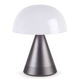Lexon Mina Büyük Boy Led Lamba Gri Bluetooth Hoparlör