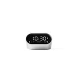 Lexon Ray Clock - Alüminyum Tasarım Sabah Çalar Saat | LCD Dijital Saat | Termometre ve Higrometre | USB-C Şarj Edilebilir | 9 Doğal Melodiler ve Sesler - Antrasit