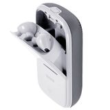 Lexon - TWS 2'si 1 arada kablosuz kulaklık, entegre Bluetooth hoparlörlü, gri