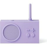 Lexon Tykho 3 Bluetooth Hoparlör ve Fm Radyo, Retro Tasarım, Suya Dayanıklı Silikon Kaplama - Mor