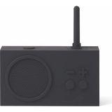 Lexon Tykho 3 Bluetooth Hoparlör ve Fm Radyo, Retro Tasarım, Suya Dayanıklı Silikon Kaplama - Siyah