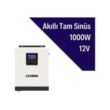 Lexron 1 Kva 1Kw 1000W 12 Volt Tam Sinüs Akıllı İnverter İnvertör