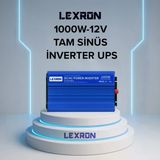 Lexron 1000W 12V Tam Sinüs Ups İnverter (Şarjlı)