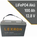 Lexron 100A 12.8V Lityum Akü (Lifepo4)