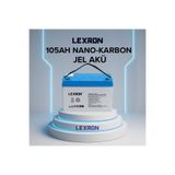 Lexron 105 Ah 12V Jel Akü – Derin Döngü (Deep Cycle) Bakımsız Akü
