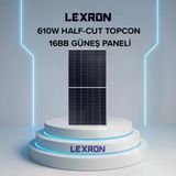 Lexron 140W Monokristal Half-Cut Topcon Güneş Paneli
