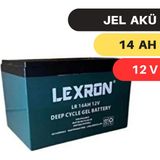 Lexron 14A 12V Jel Akü