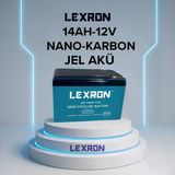 Lexron 14Ah 12V Nano Karbon Jel Akü