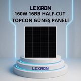 Lexron 160W 32 Cell 16Bb Half-Cut Topcon Güneş Paneli