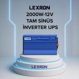 Lexron 2000W 12V 2000 Watt Tam Sinüs İnverter (Ups) Şarjlı