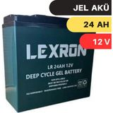 Lexron 24A 12V Jel Akü