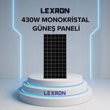 Lexron 285W Half Cut Topcon Monokristal Güneş Paneli Karavan Özel Üretim - Alüminyum