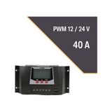 Lexron 40A PWM Şarj Kontrol Cihazı 12V/24V Akü Voltajı ile Güneş Paneli Uyumlu