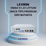Lexron 51.2 Volt 100 Amper Lifepo4 Lityum Akü Ekranlı Metal Kasa - Çok Renkli - 1 Adet
