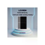 Lexron 600W Half-Cut Topcon Monokristal Güneş Paneli