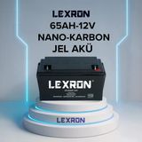 Lexron 65Ah 12V Nano Karbon Jel Akü
