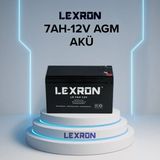 Lexron 7Ah 7A 12V Agm Akü