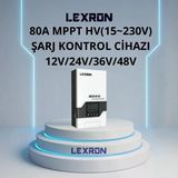 Lexron 80A Hv(15~230V) Mppt Şarj Kontrol Cihazı