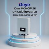 Lexron Deye 10KW On-Grid Monofaze Invertör - Siyah
