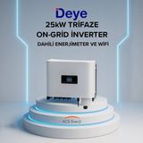 Lexron Deye 25KW On-Grid Triifaze Invertör - Siyah