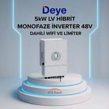 Lexron Deye 5kw Hibrit Monofaze İnvertör Lv
