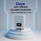 Lexron Deye 5kw On-Grid Trifaze Invertör - Siyah
