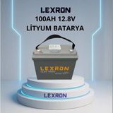 Lexron - İnges 12.8 Volt 100 Amper Lityum Akü - 12 Volt 100 Ah Lifepo4 Batarya