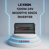 Lexron - İnges 24 Volt 1200 Watt Modifiye Sinüs İnverter - 220 Volt Çevirici