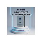 Lexron - İnges 6.2 Kw Mppt Akıllı Tam Sinüs İnverter - 48 Volt 6200 Watt Şebeke Bağlantılı İnvertör