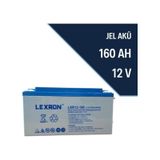 Lexron LXR160K Jel Akü 12V 160Ah 484x170x241 MM