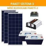 Lexron Mini Bağ Evi Güneş Enerjisi Solar Paketi 1200W Inverter 170W Güneş Paneli Paket 3