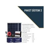 Lexron Mini Bağ Güneş Enerjisi Evi Solar Paketi 1200W Inverter 170W