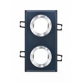 Lexroo 1 Adet Noas Yl65 2610 Hades Led Çerçeveli 4000K Kristal 2 Li Kare Cam Spot Gu10 Duy
